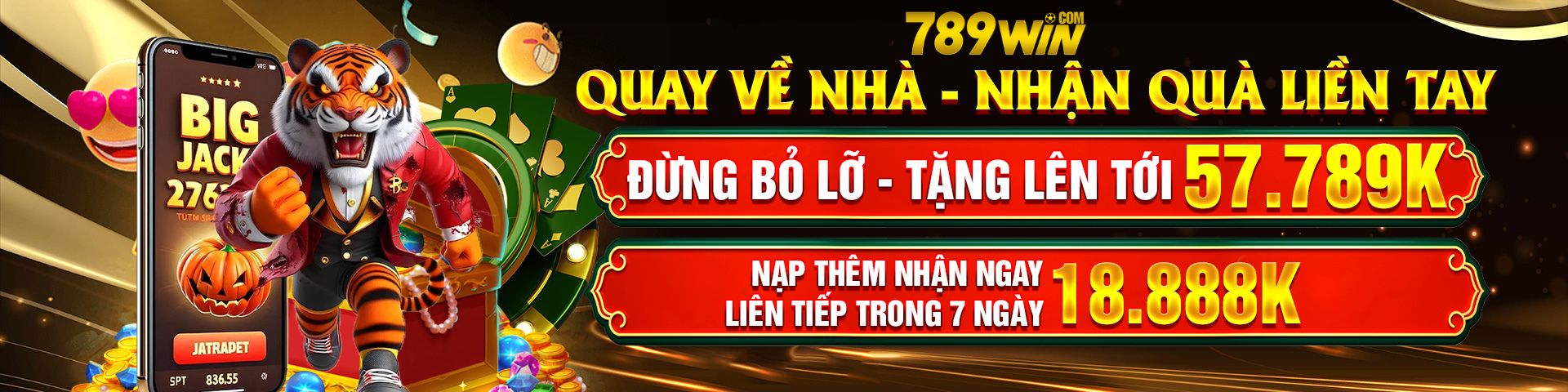 Nạp tiền nhận quà ngay tại 789win